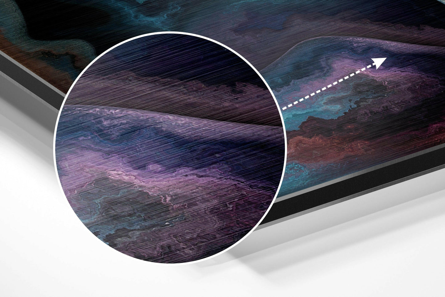 Spiral Thoughts Brushed Aluminium Dibond Wall Art