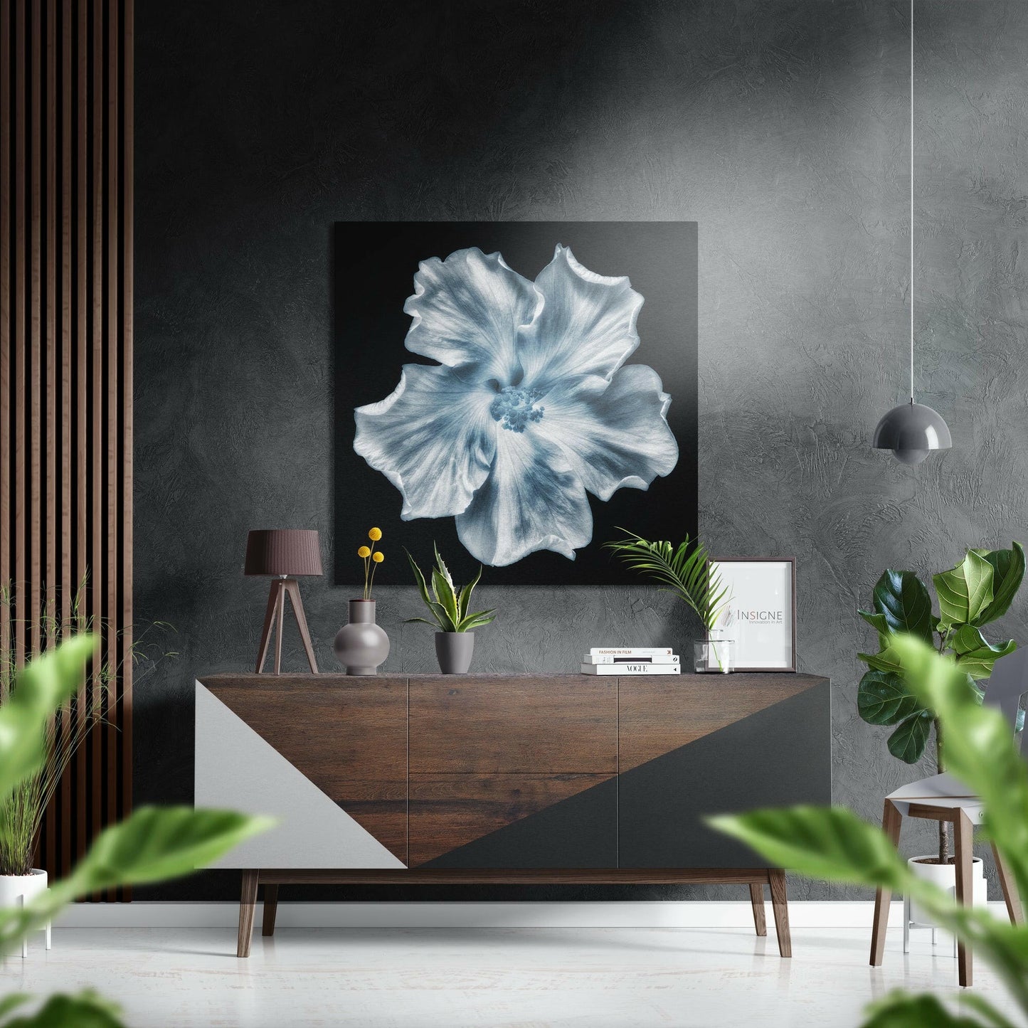 Flower Brushed Aluminium Dibond Wall Art