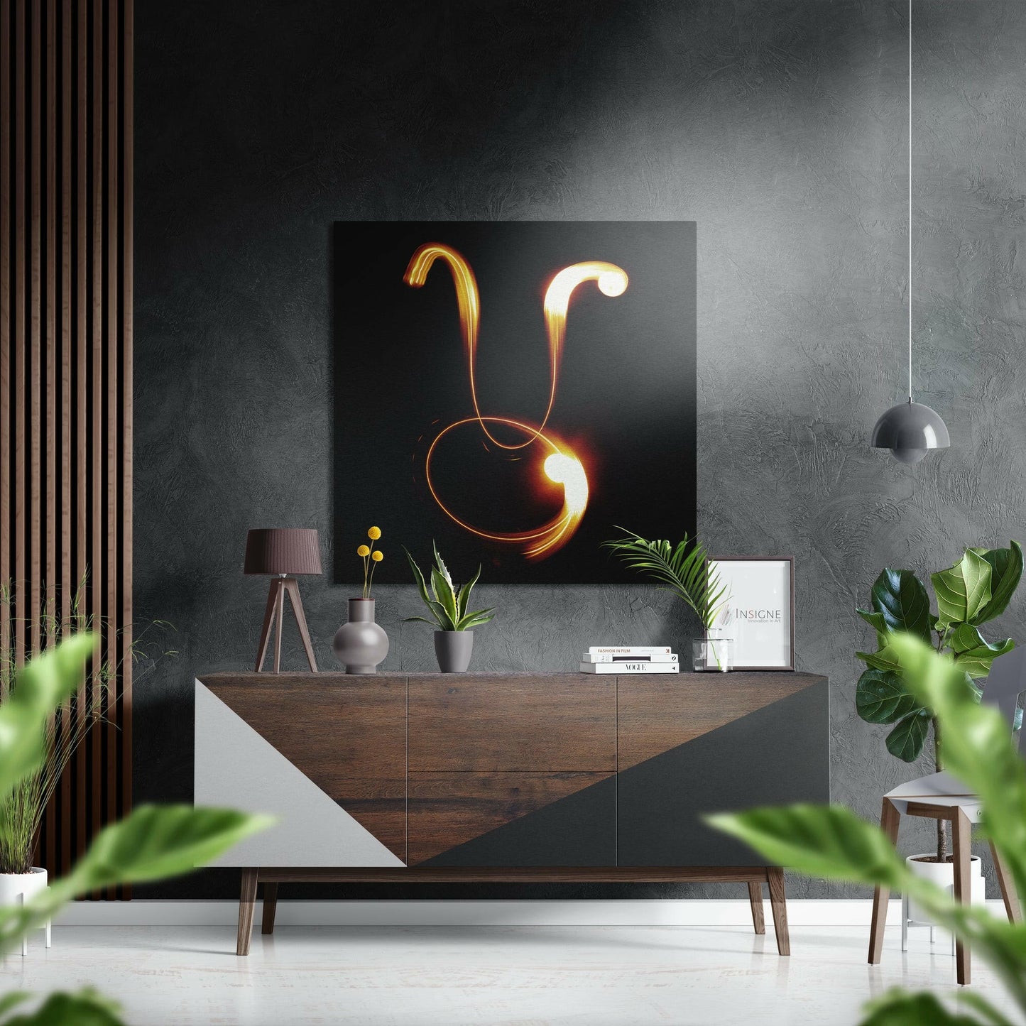 Taurus Brushed Aluminium Dibond Wall Art