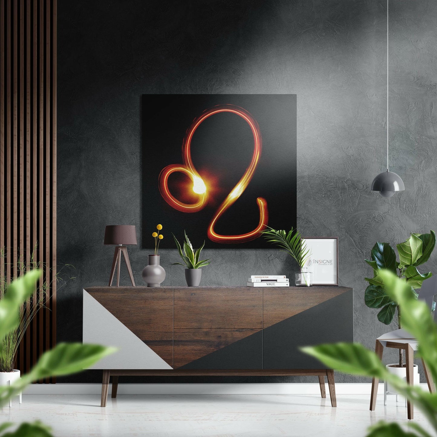Leo Brushed Aluminium Dibond Wall Art