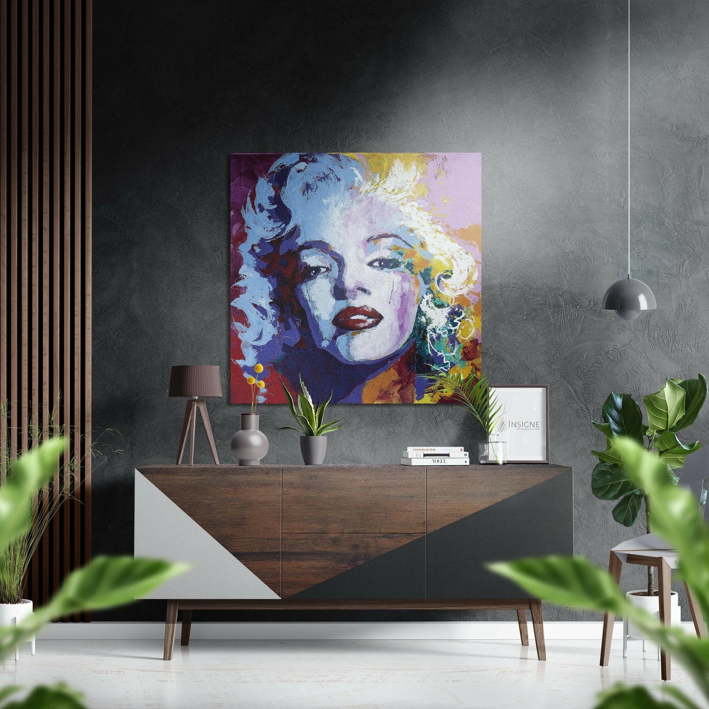 Marilyn Monroe Brushed Aluminium Dibond Wall Art