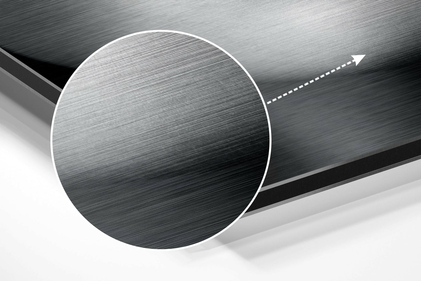 Lips Brushed Aluminium Dibond Wall Art