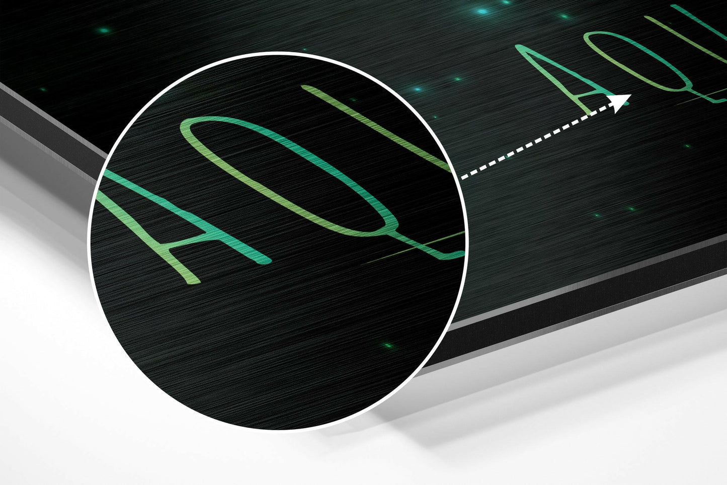 Aquarius Brushed Aluminium Dibond Wall Art