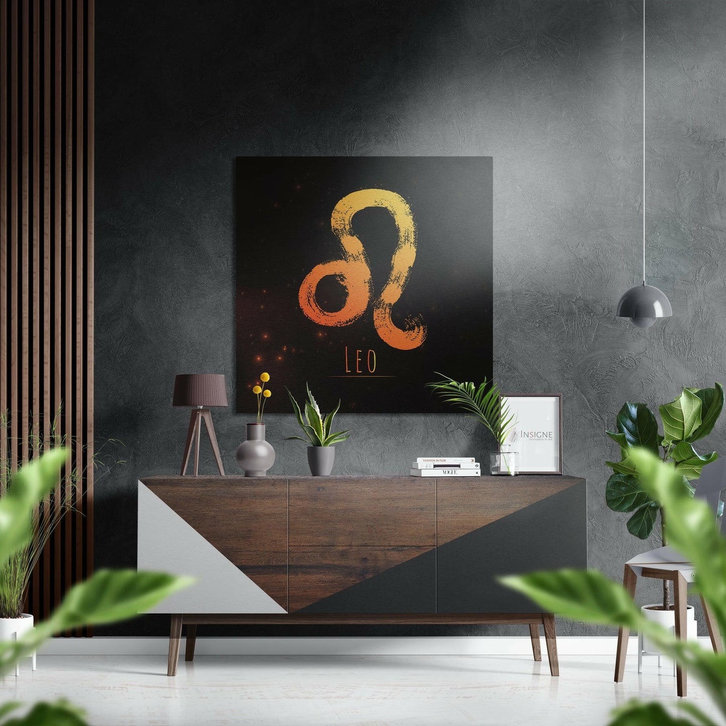 Leo Brushed Aluminium Dibond Wall Art