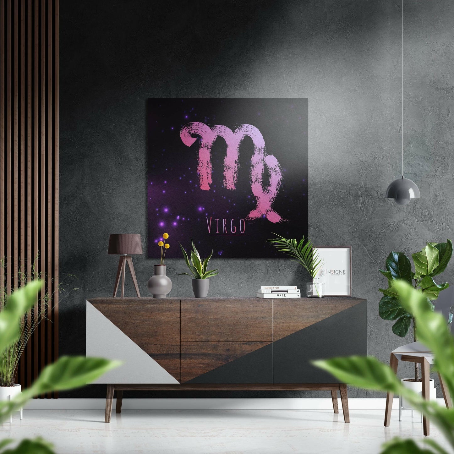 Virgo Brushed Aluminium Dibond Wall Art