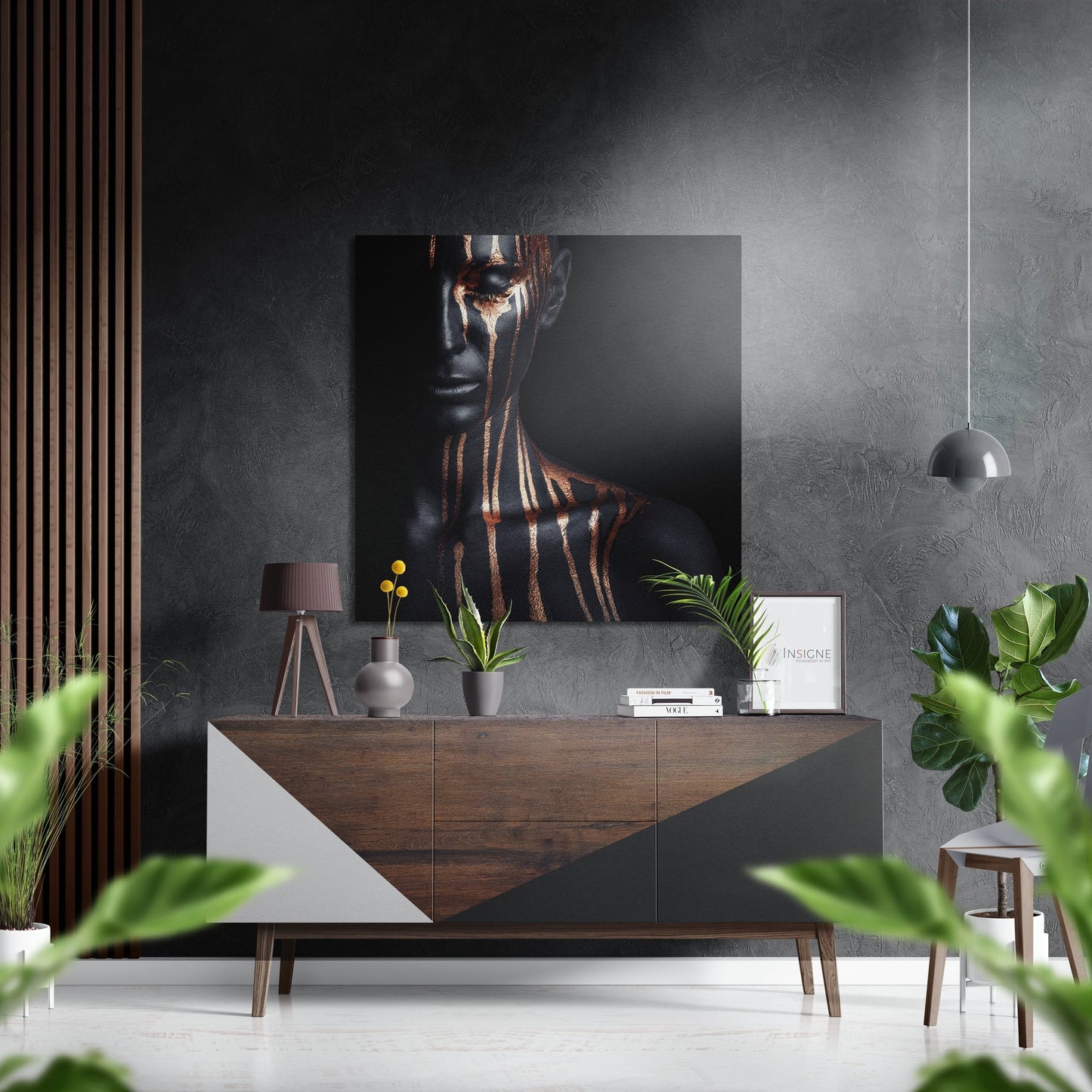 Women Brushed Aluminium Dibond Wall Art