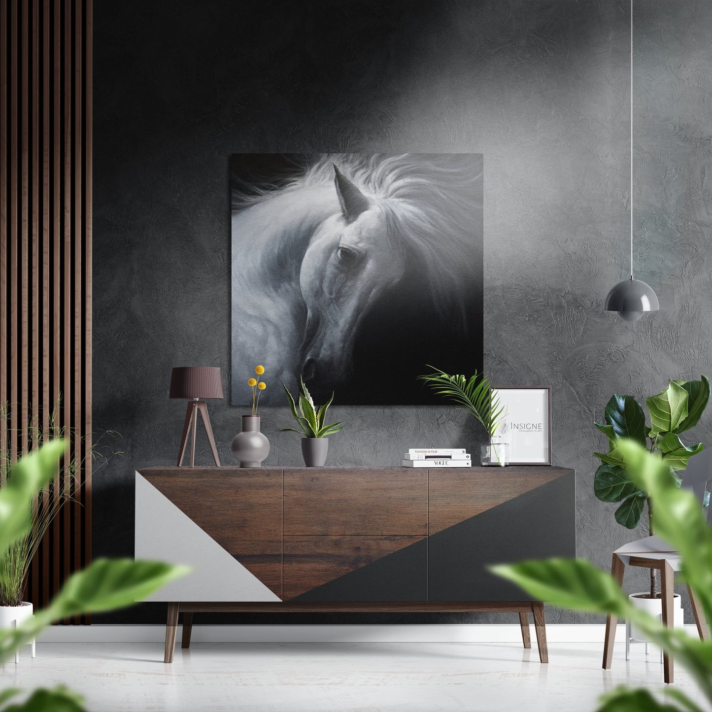 Horse Brushed Aluminium Dibond Wall Art