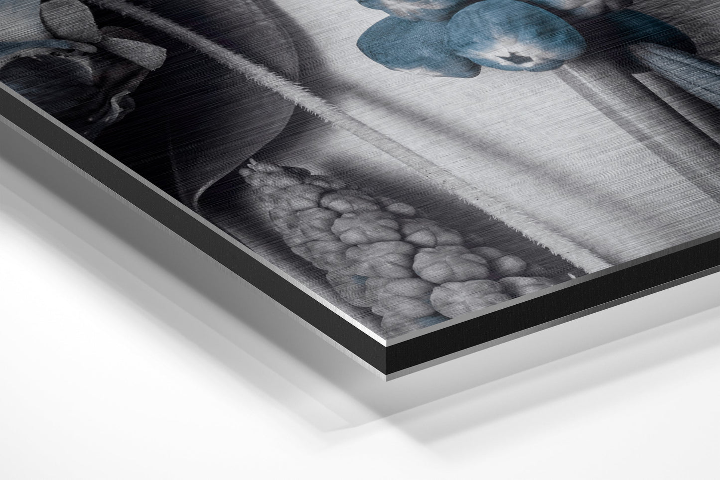 Flowers Brushed Aluminium Dibond Wall Art