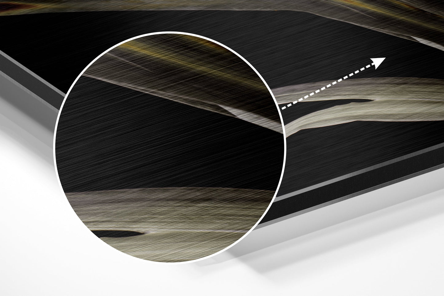 Lillium Brushed Aluminium Dibond Wall Art