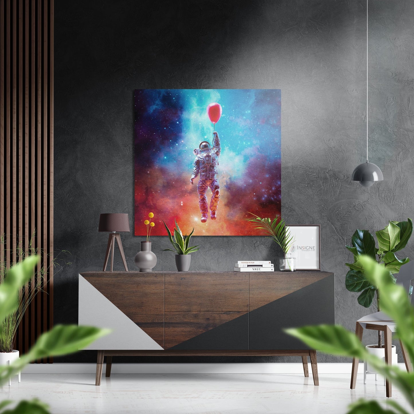 Fly in Space Brushed Aluminium Dibond Wall Art