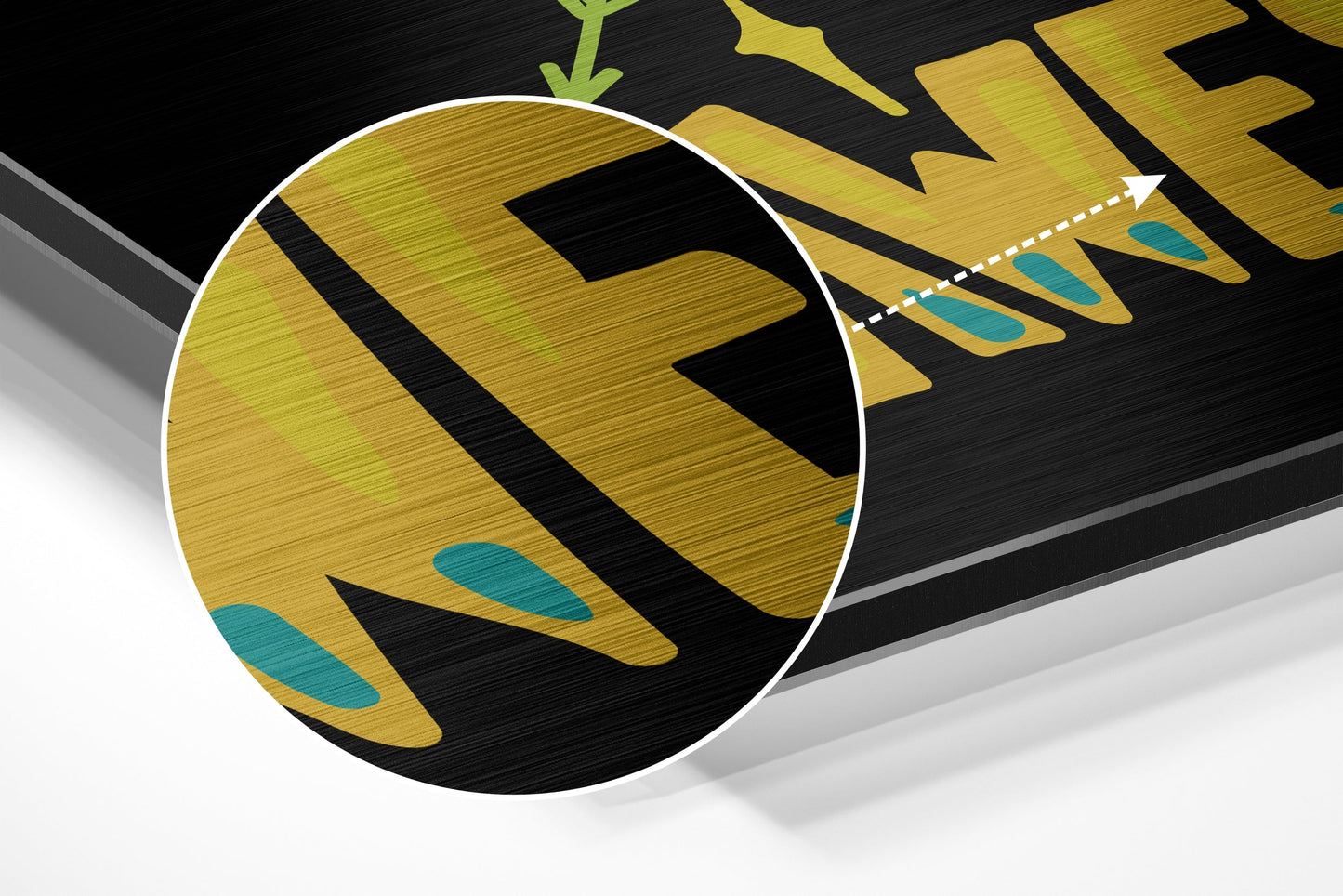 Be Awesome Brushed Aluminium Dibond Wall Art
