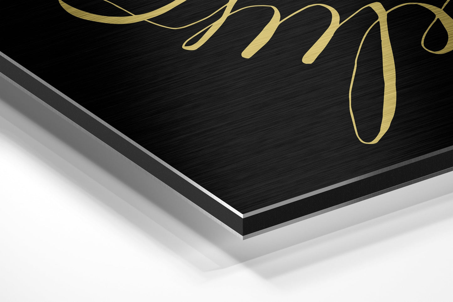 Always Believe Brushed Aluminium Dibond Wall Art