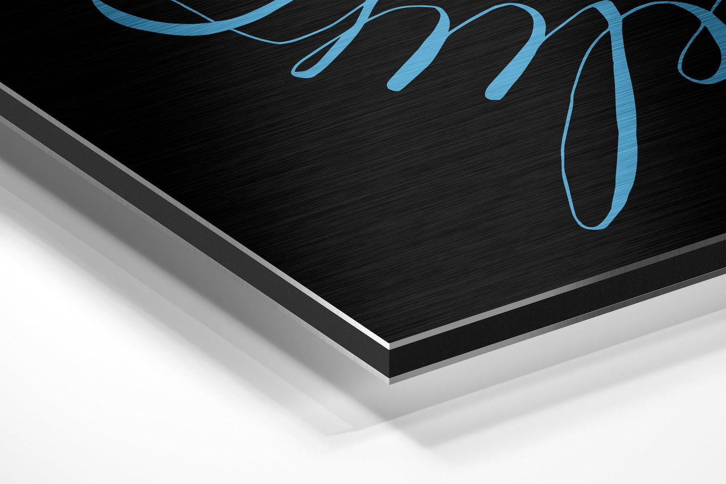 Always Believe Brushed Aluminium Dibond Wall Art