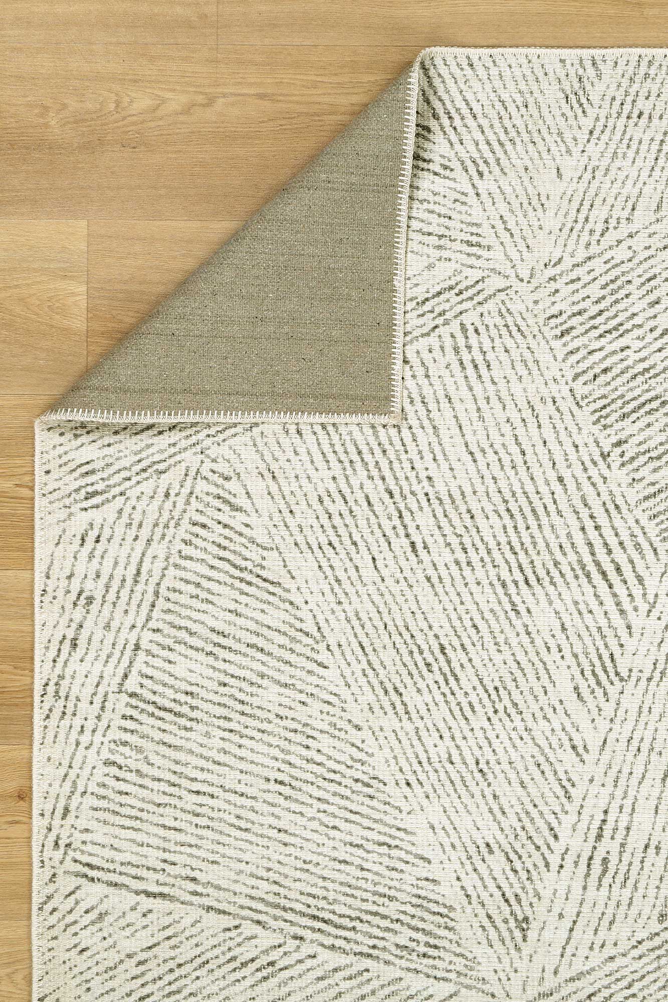 Alpine Neutral Geometric in Black : Runner Rug-3