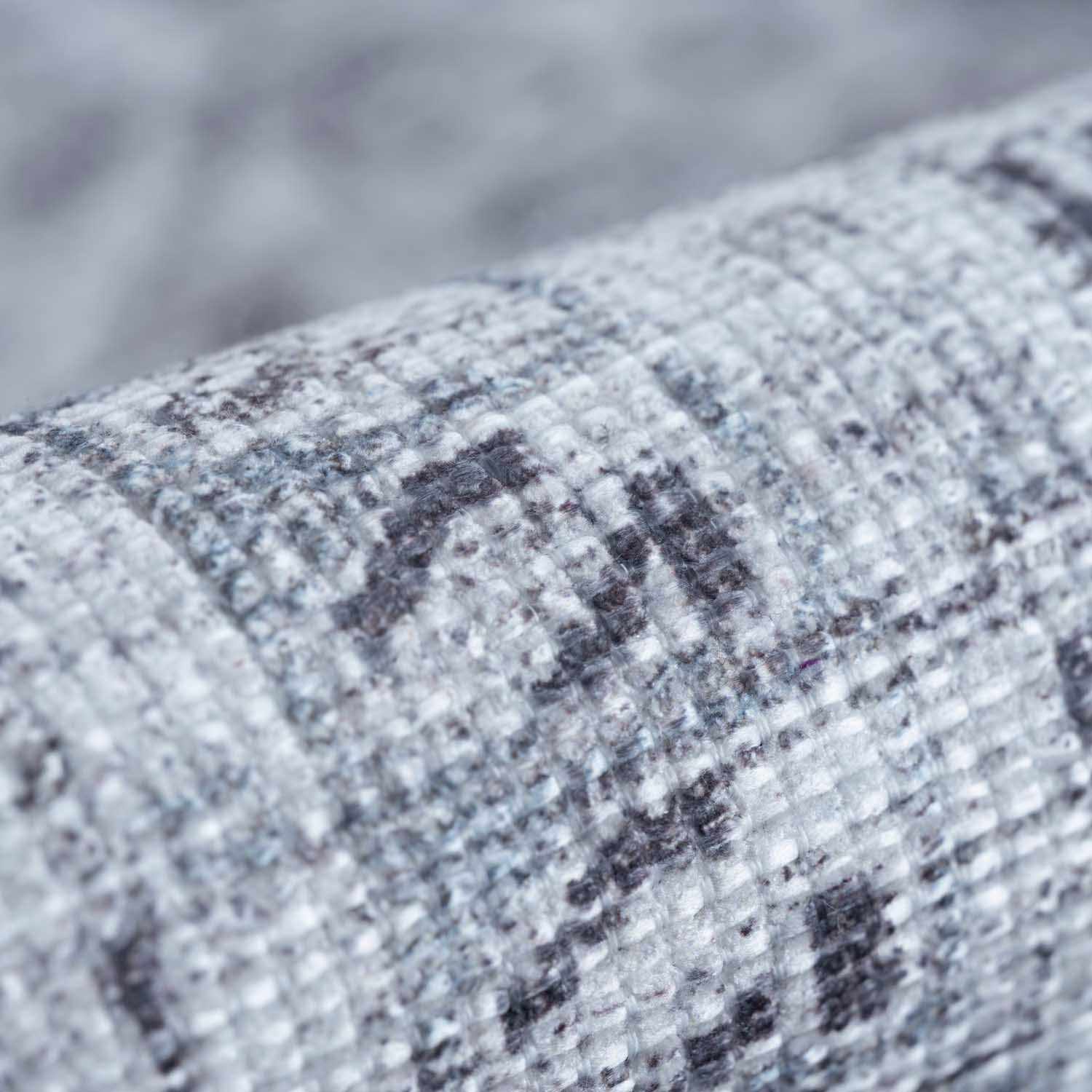 Barny Gray Denim Washable Rug-3