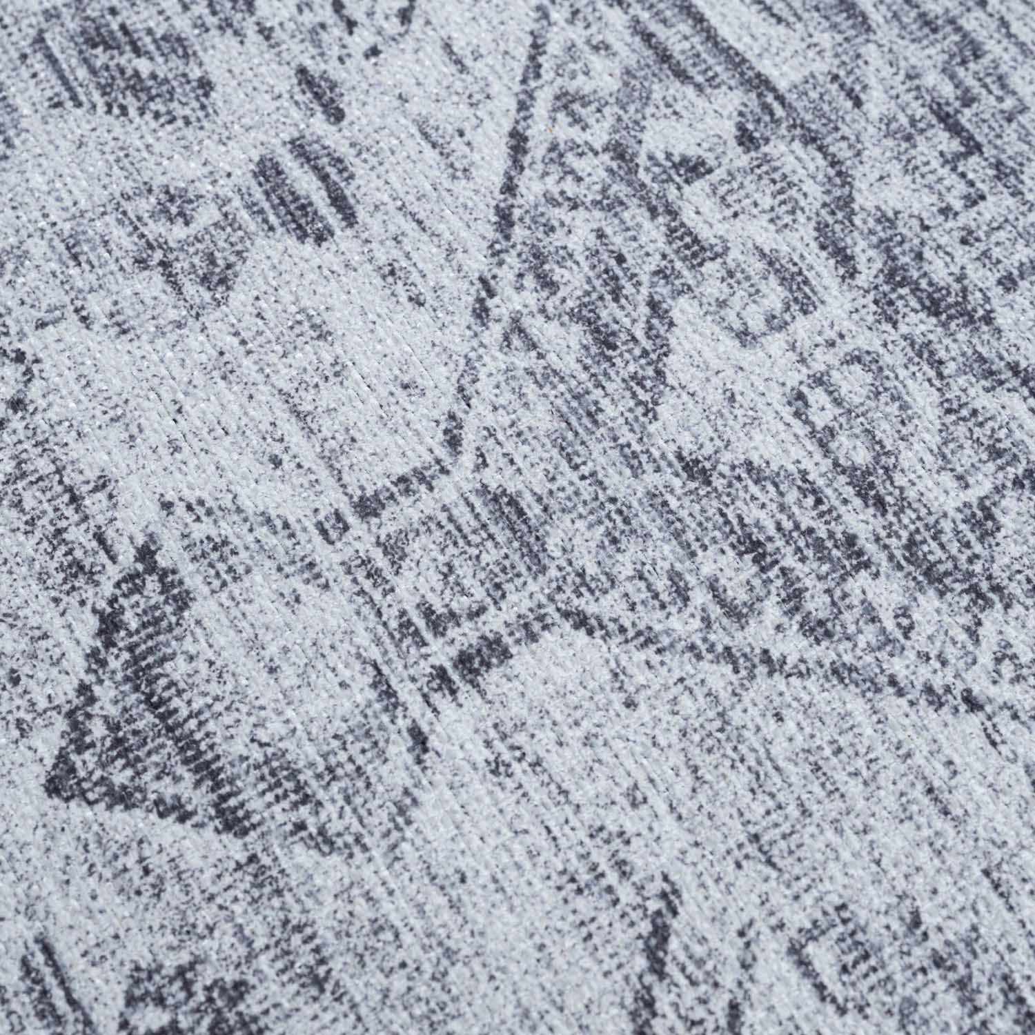 Barny Gray Blue Washable Rug-5