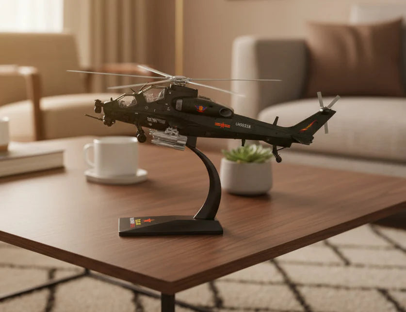 1:48 Military Model WZ-10 Armed Helicopter Toy