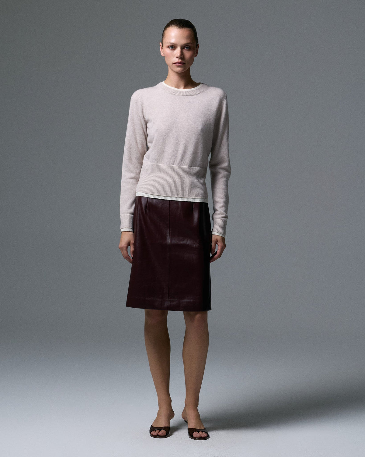 Tove Layered Cashmere Crewneck