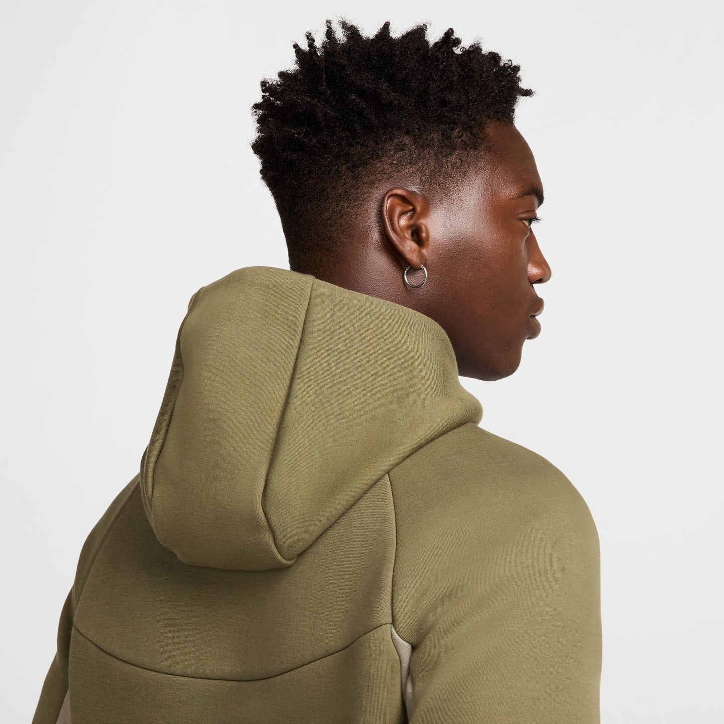 Nike Mens Tech Fleece Hoodie - Medium Olive/Light Army