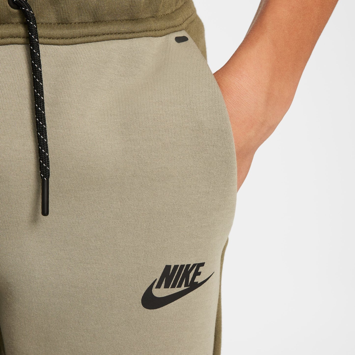 Nike Big Kids Tech Fleece Joggers - Medium Olive