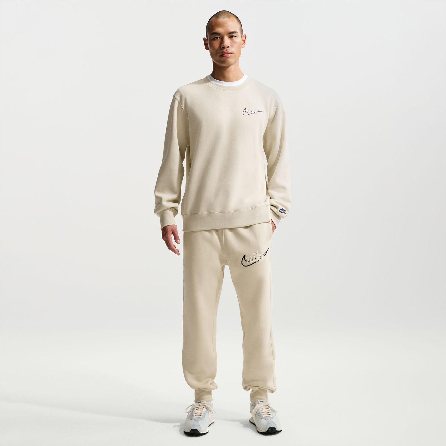 Nike Mens Fleece Joggers - Light Khaki