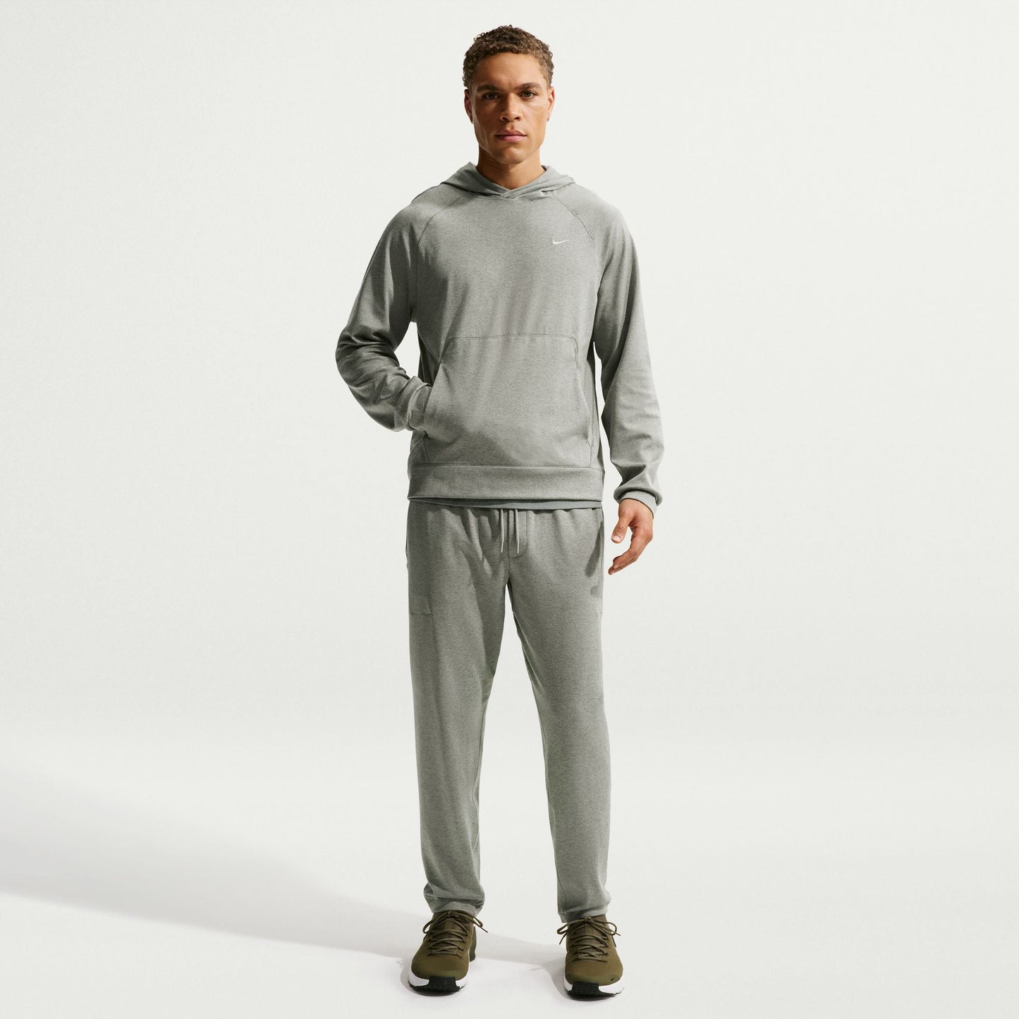 Nike Mens Primary NanoKnit Dri-Fit Pullover Hoodie - Green