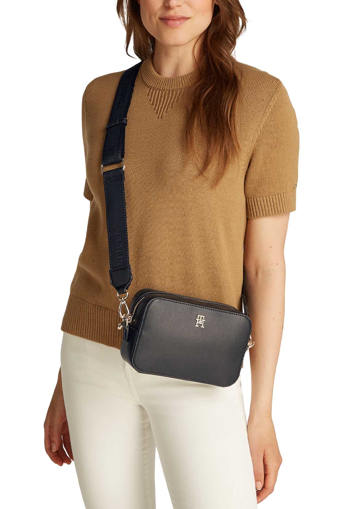 TOMMY HILFIGER - Women's bag with logo shoulder strap-3