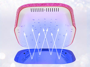 Crown™ Nail Lamp - Pink Diamond - 54W Rechargeable UV/LED