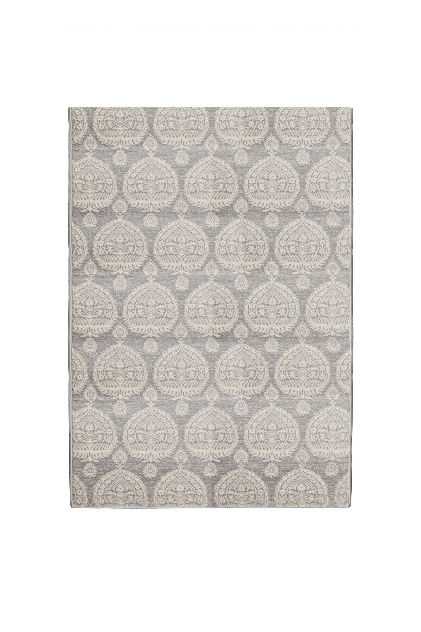 Multi Size Beige, Gray Machine Made Polypropylene Turkish Gabi Traditional Oriental Area Rug-2