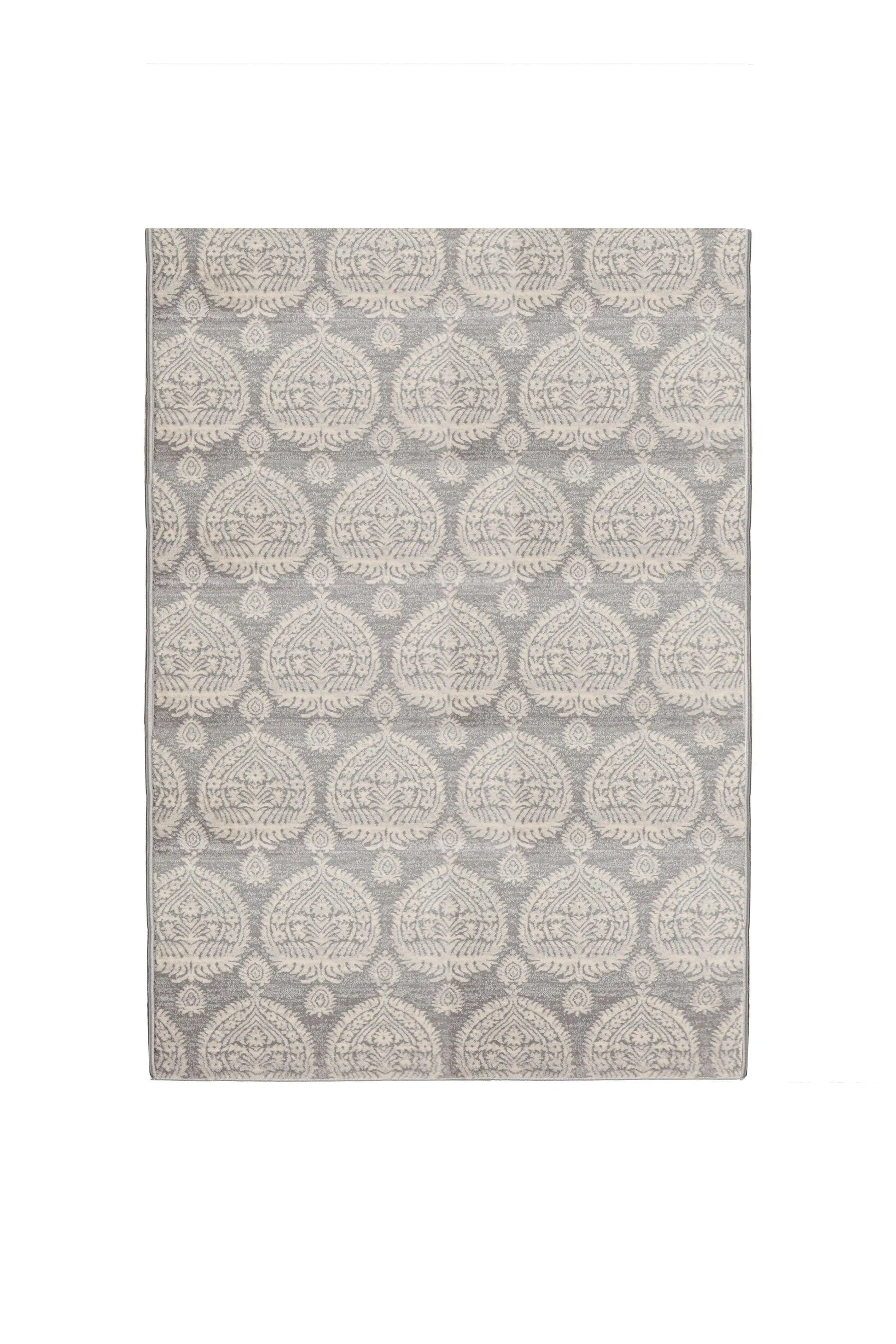 Multi Size Beige, Gray Machine Made Polypropylene Turkish Gabi Traditional Oriental Area Rug-2