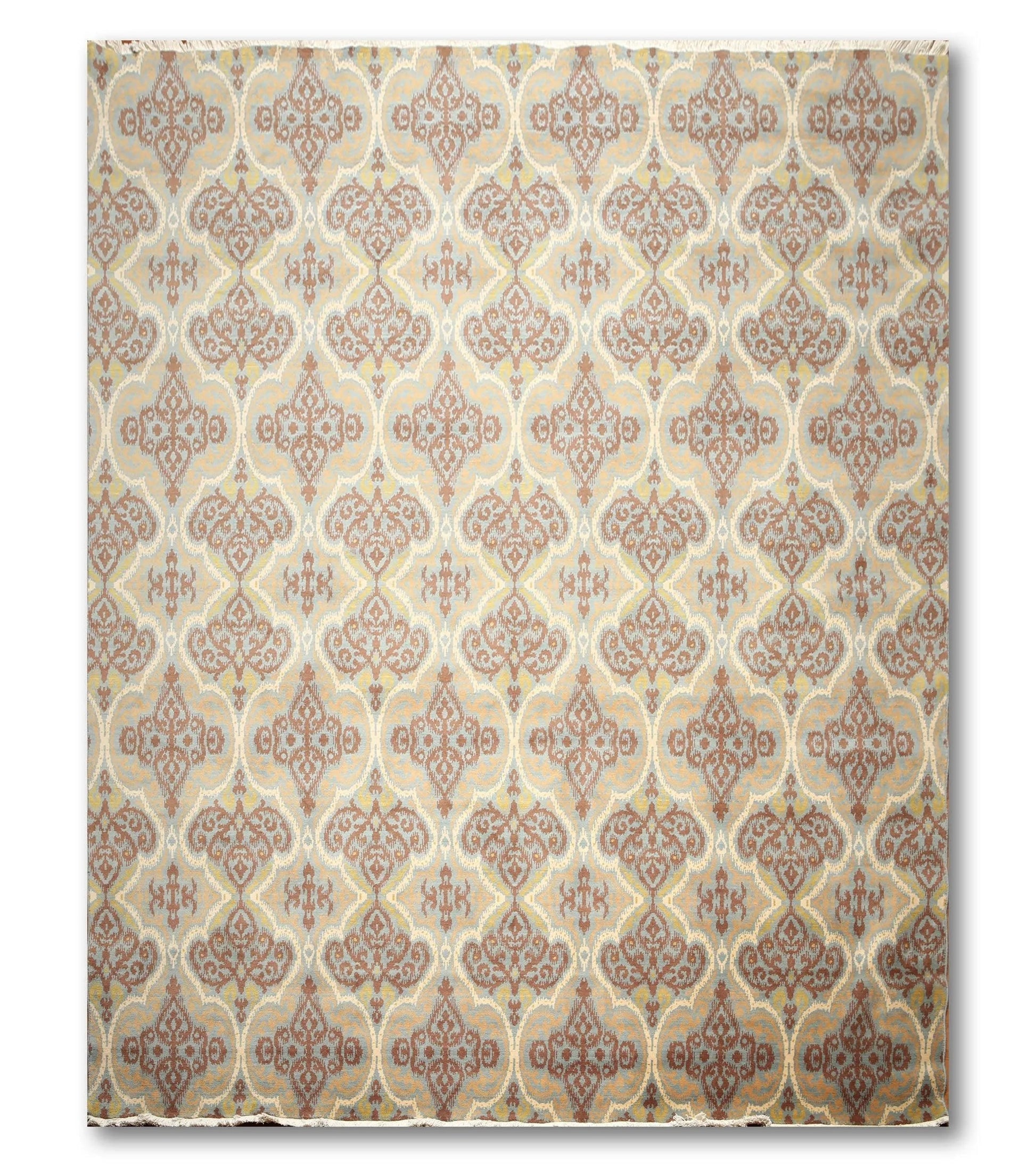 9' x 12' Hand Knotted Wool Transitional Oriental Area Rug Full Pile 9x12-1