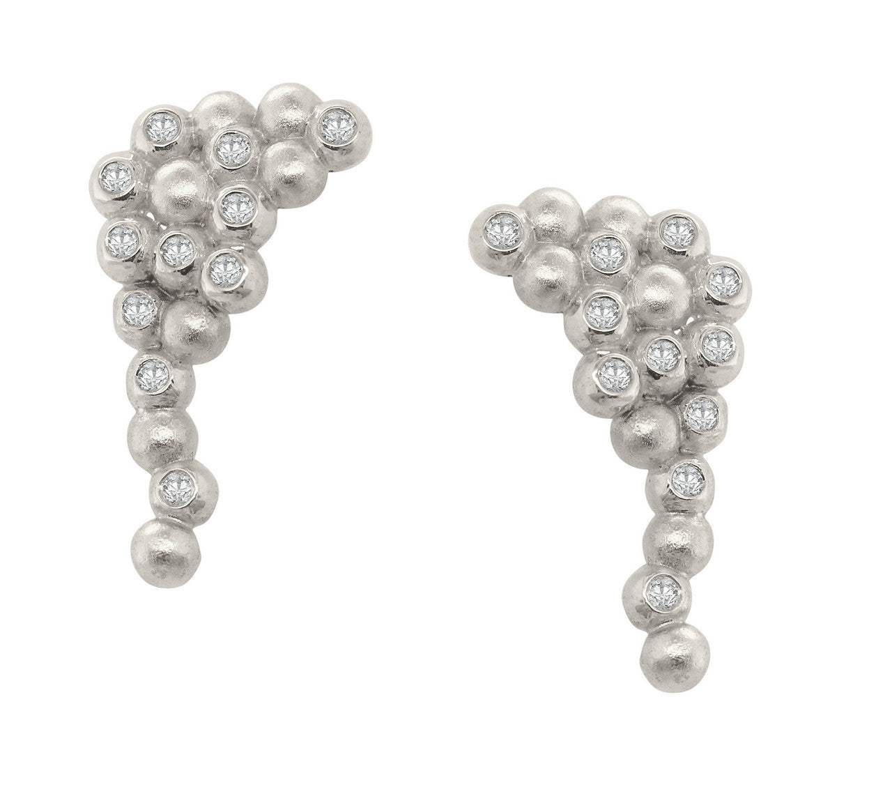Abundance Rainforest Earrings-18K Gold with Diamonds-5