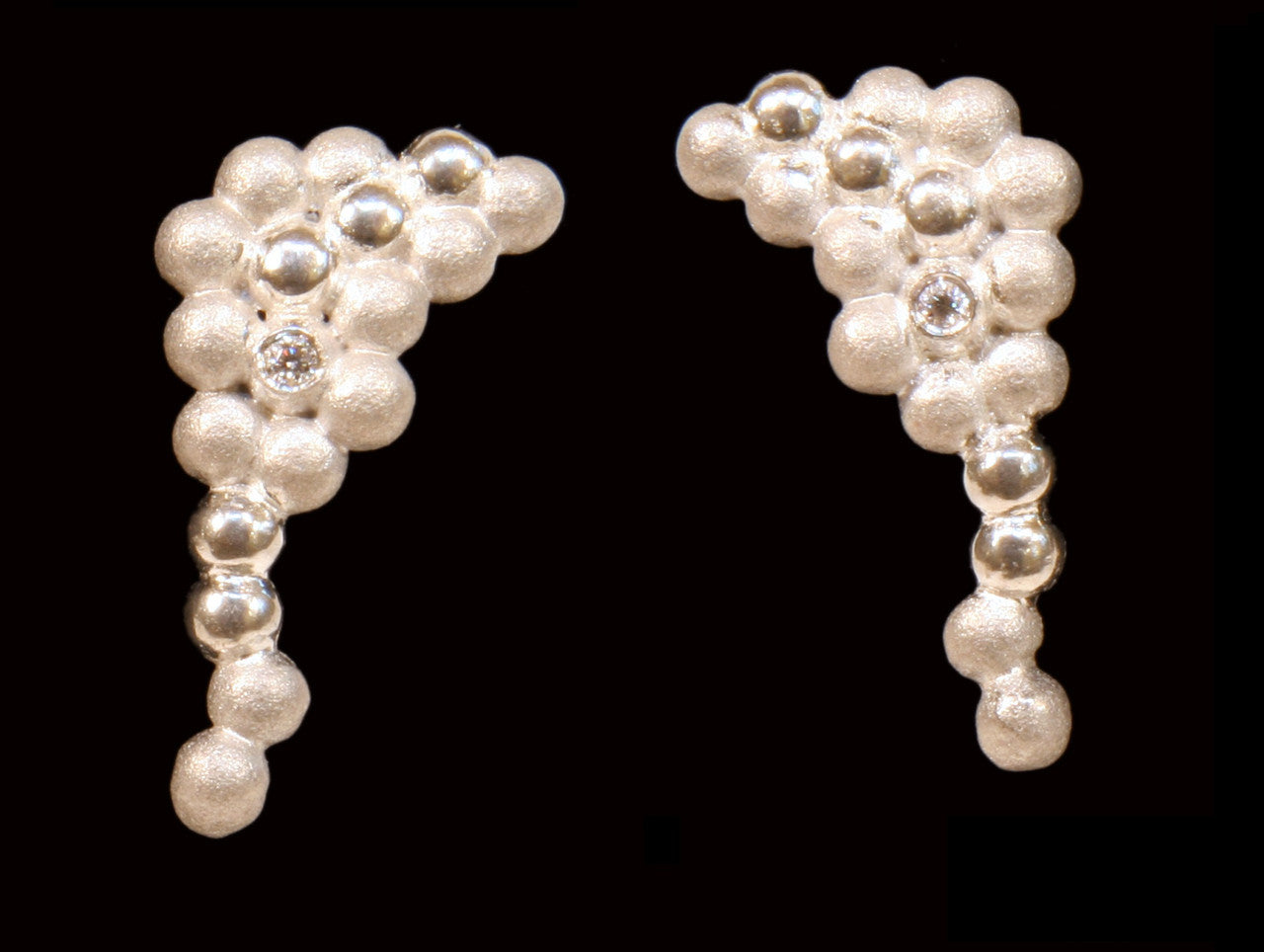 Abundance Rainforest Earrings-18K Gold with Diamonds-8