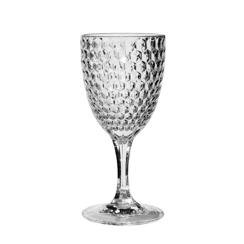 Acrylic Diamond Cut Wine Glass 15 oz.