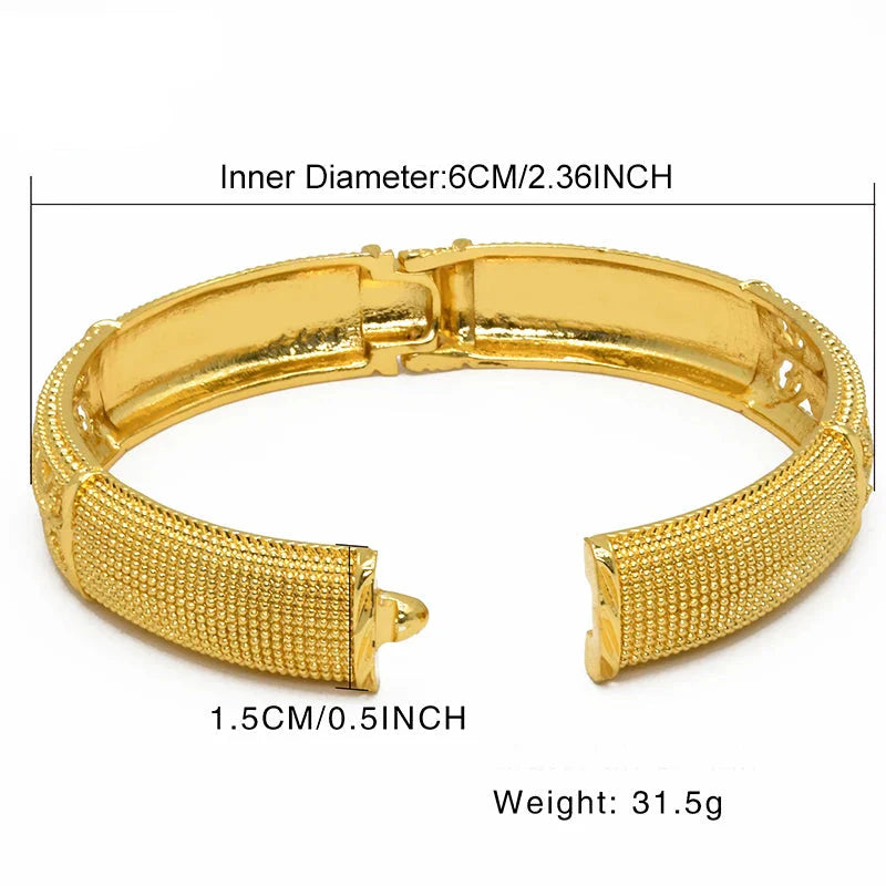 NNEOBA Bangles Gold 24K Plated for Women-1