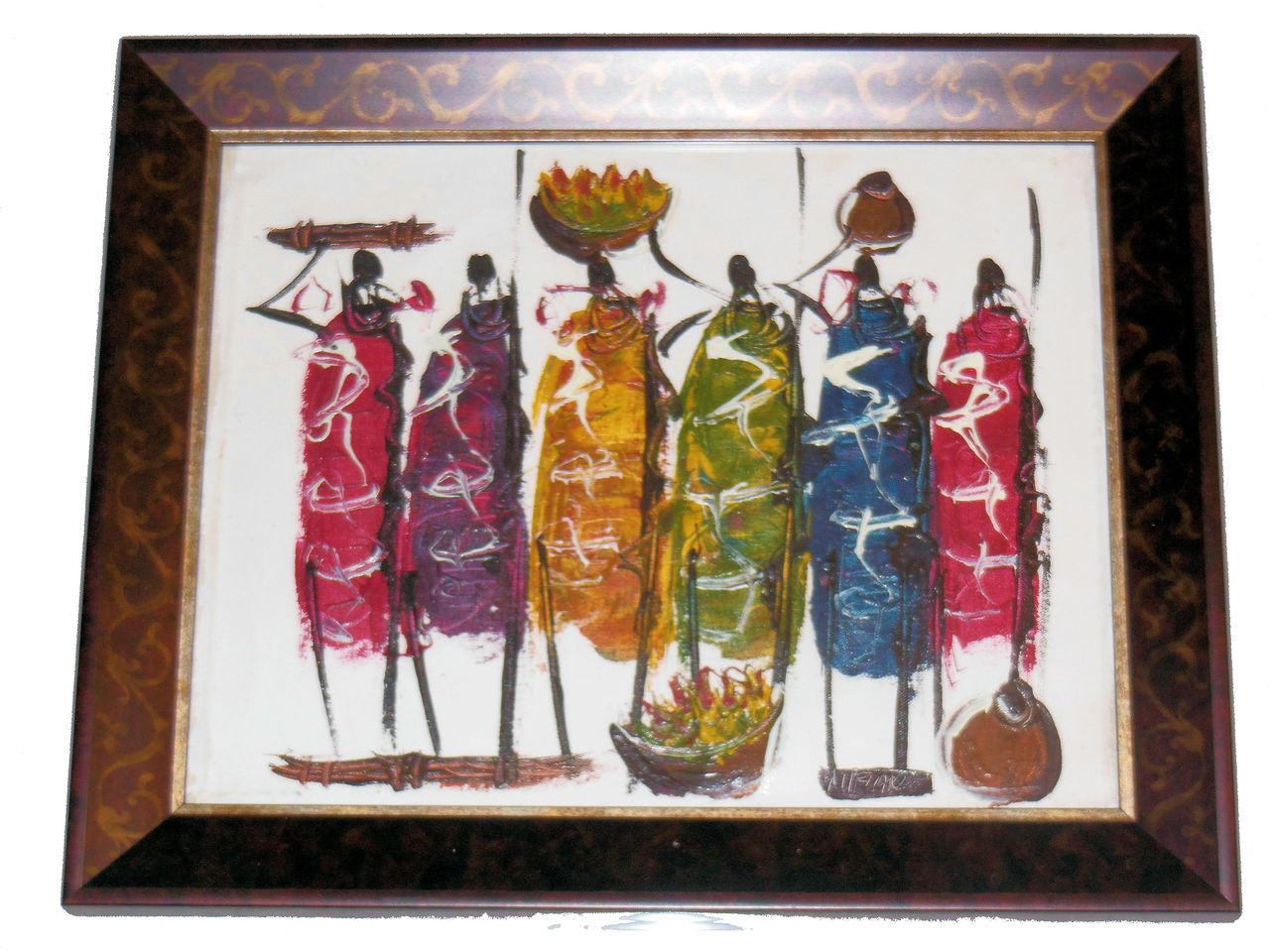Maasai Warriors from Kenya- Paint on Canvass-0