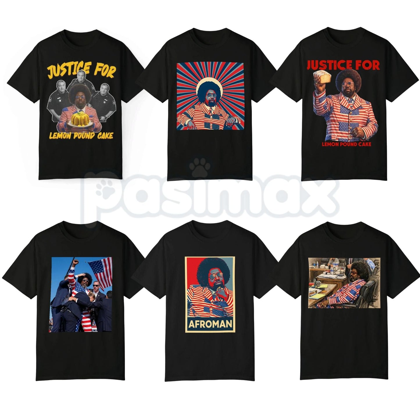 Afroman "Adams County" Lemon Pound Cake T-Shirt – Viral Trial Meme Graphic Tee, Premium 100% Cotton Sheriff's Dept Parody Top, Soft Lived-In Heavyweight Music Video Shirt, Made in USA