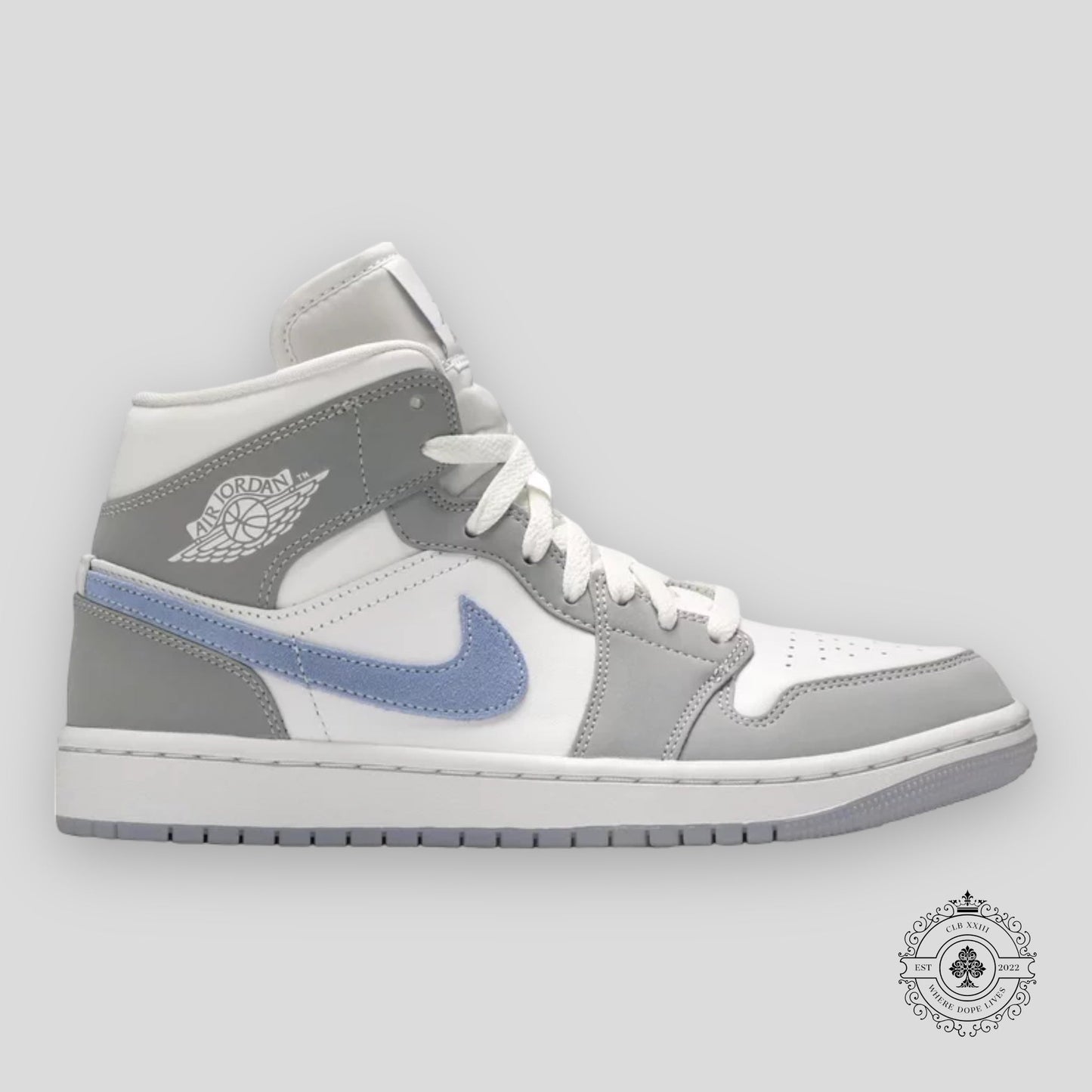 Air Jordan 1 Mid W Wolf Grey Aluminum