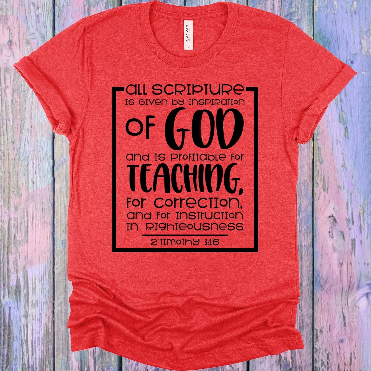 All Scripture is Given By Inspiration of God Graphic Tee
