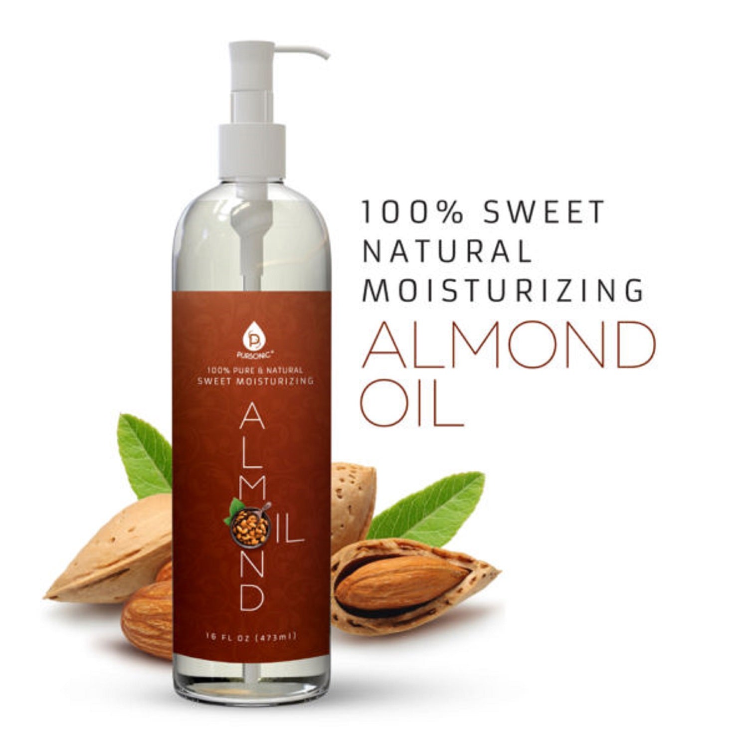 Cold-Pressed 100% Pure Castor Oil & 100% Natural Sweet Almond Oil-3