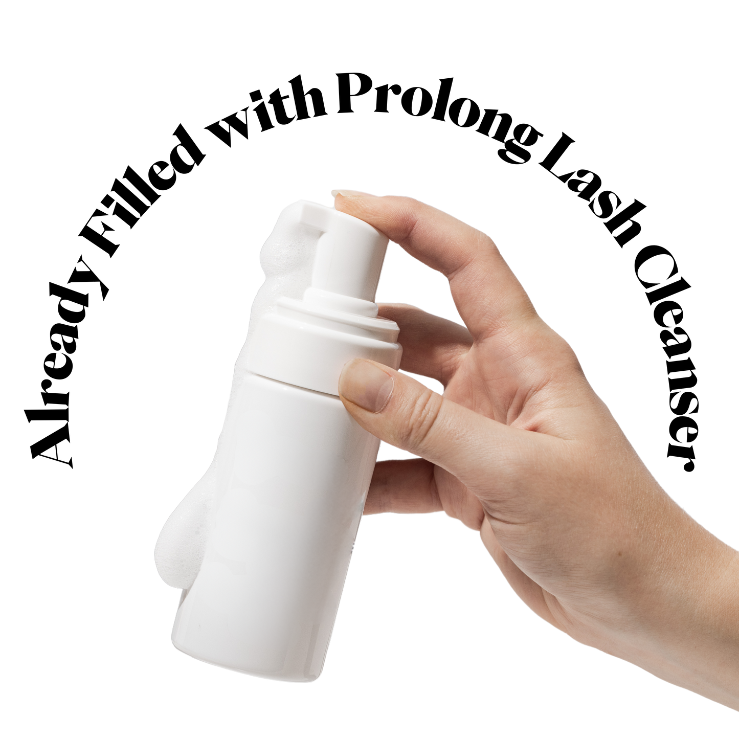 White Label Eyelash Extension Foaming Pump - 3.4 fl oz / 100 ml