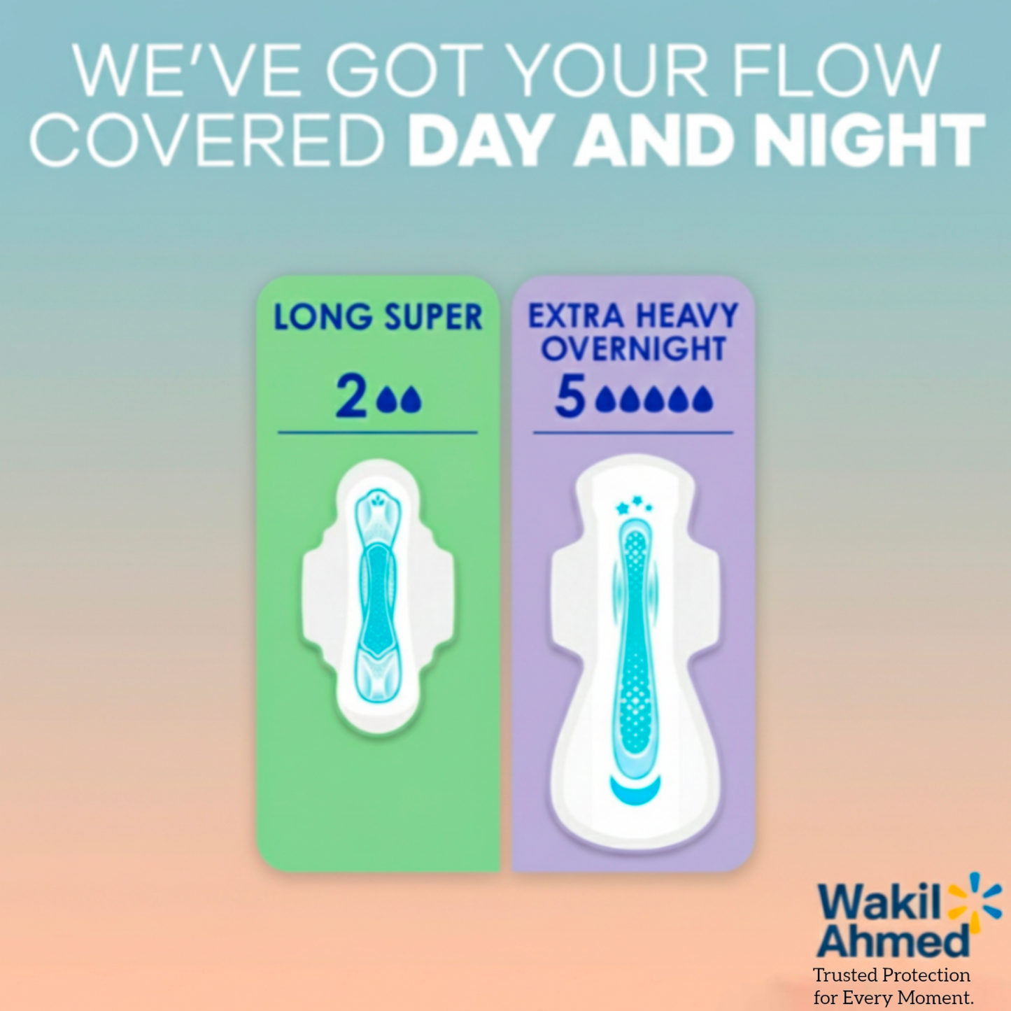 Always Maxi Overnight Pads with Wings, Size 5, 54 ct.