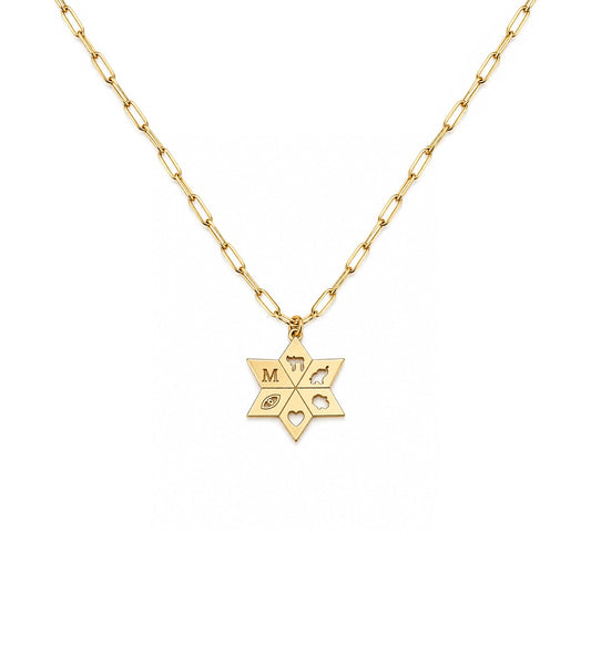 Amelia Good Luck Initial Necklace