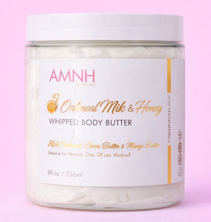 Oatmeal Milk & Honey Whipped Body Butter-0
