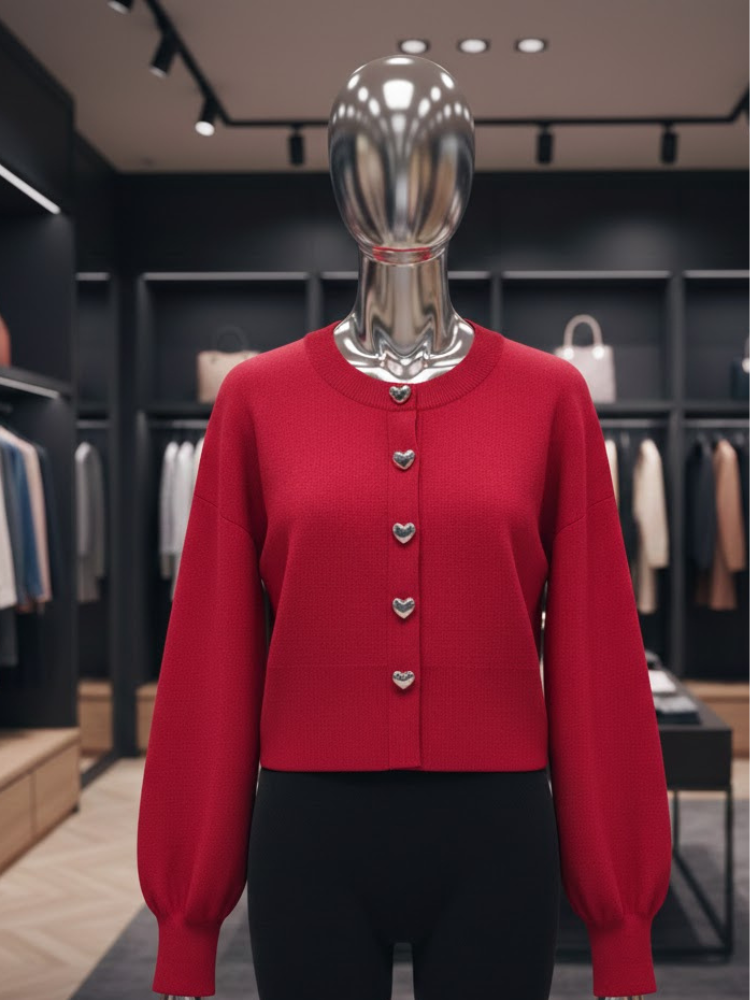 Amour Heart Cardigan • SOHO New Collection BYMANYC ® New York-1