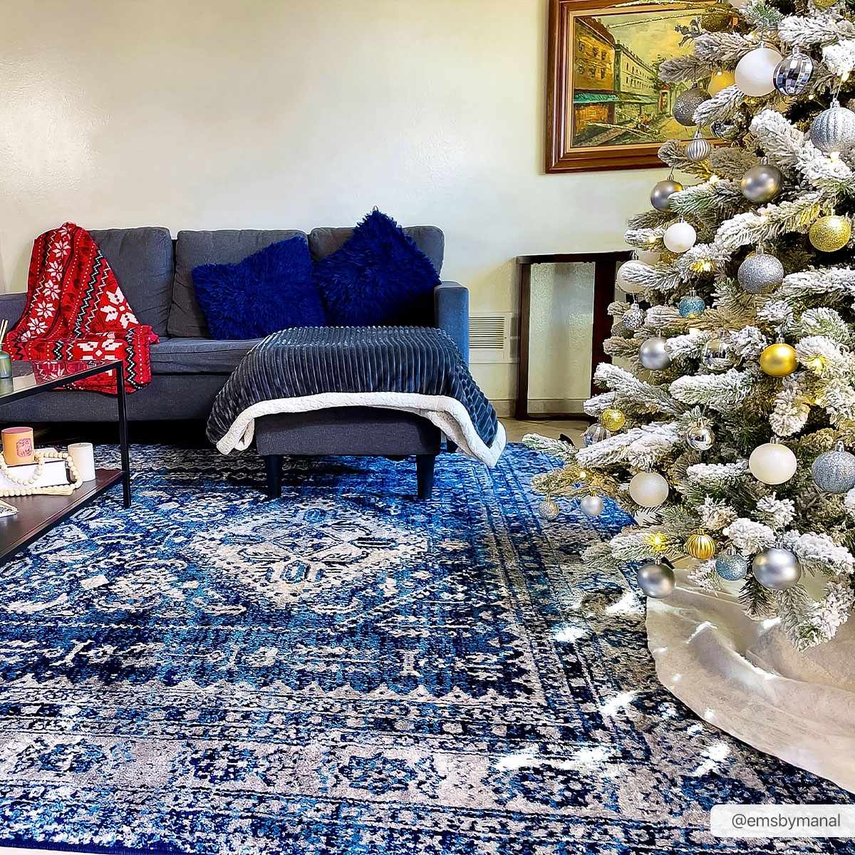Andes Blue Area Rug
