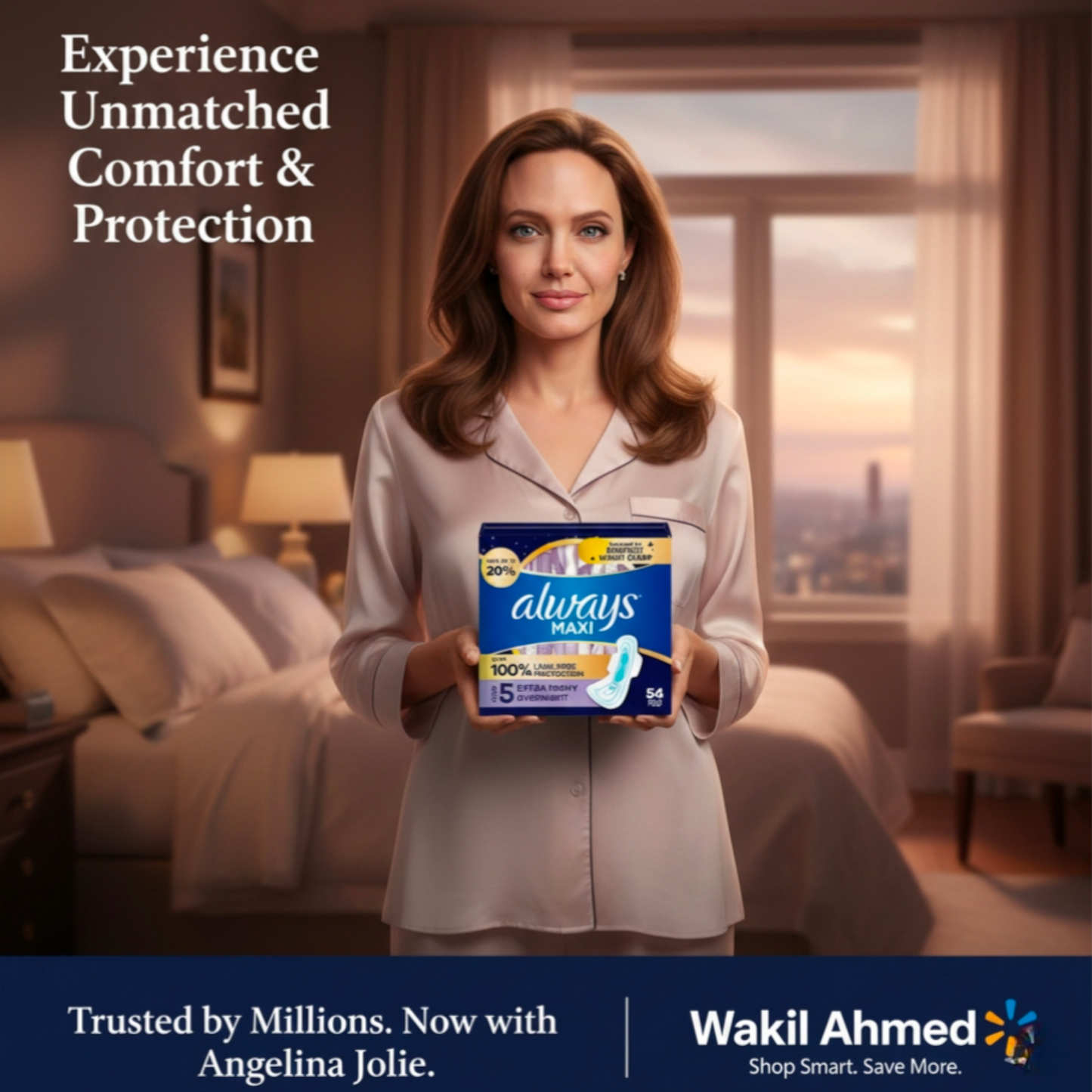 Always Maxi Overnight Pads with Wings, Size 5, 54 ct.