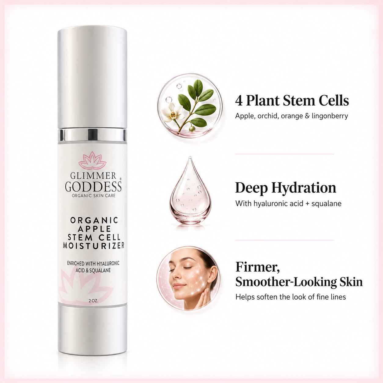 Organic Apple Stem Cell Moisturizer – Anti-Aging Treatment