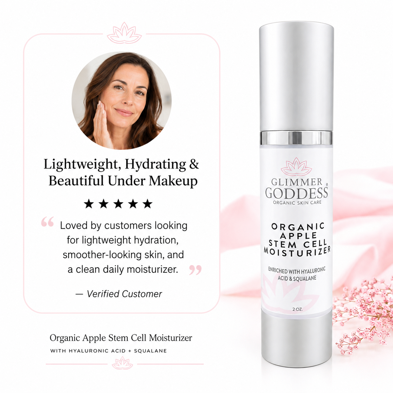 Organic Apple Stem Cell Moisturizer – Anti-Aging Treatment