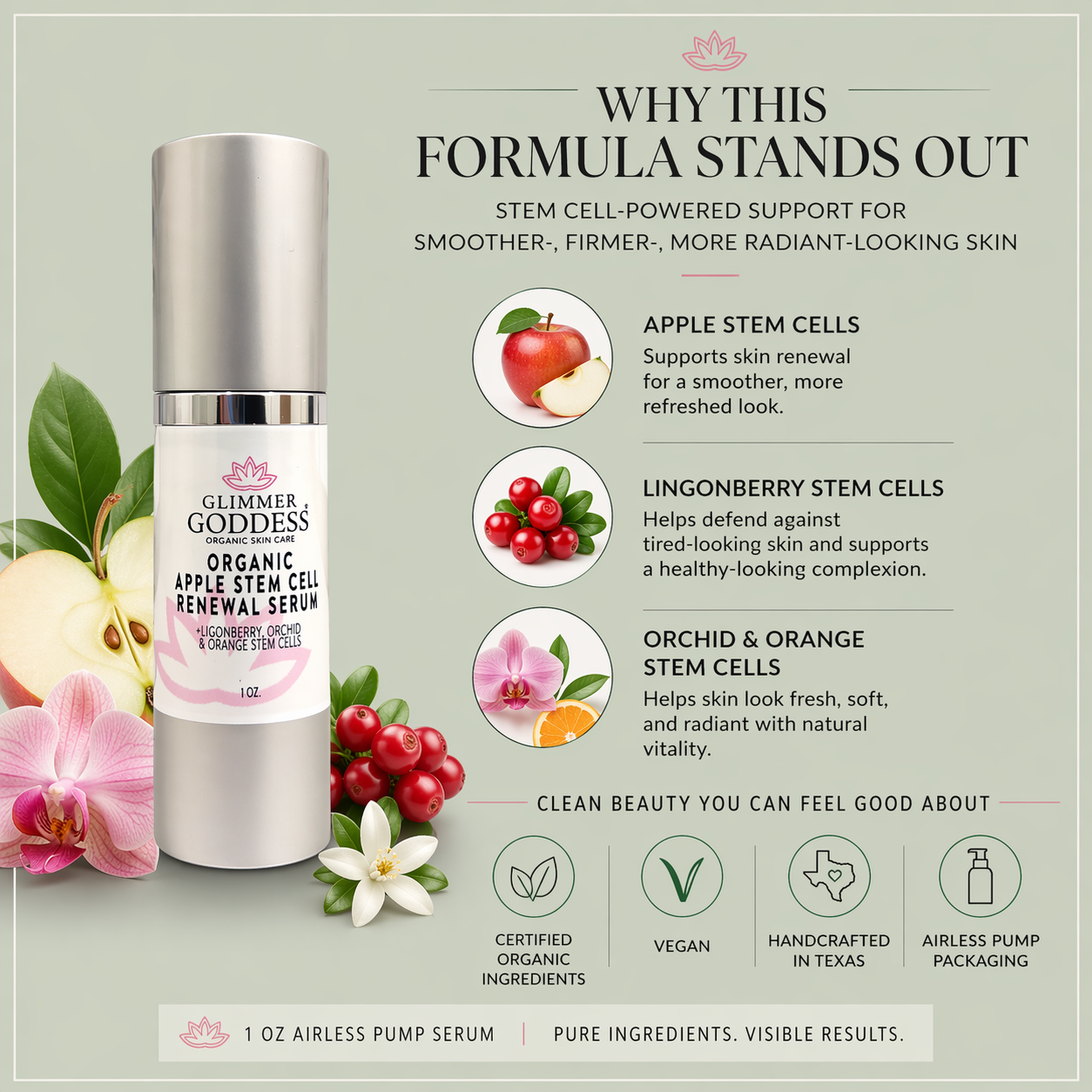 Organic Apple Stem Cell Anti-Aging Serum